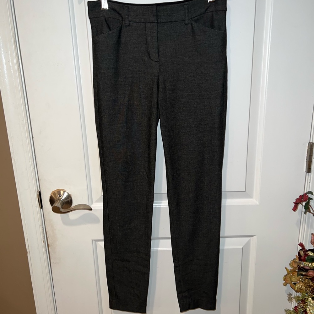 Express pants skinny mid rise size 2R color charcoal
